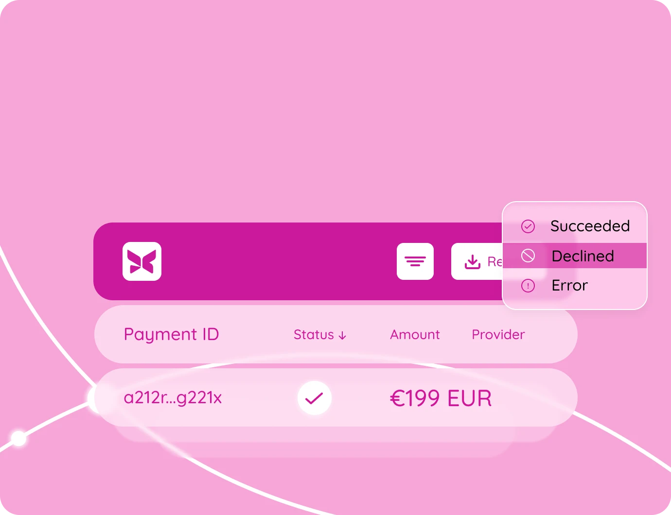 Find transactions by various criteria