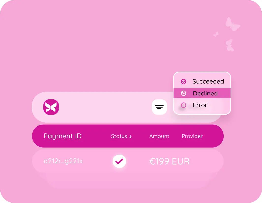Find transactions by various criteria